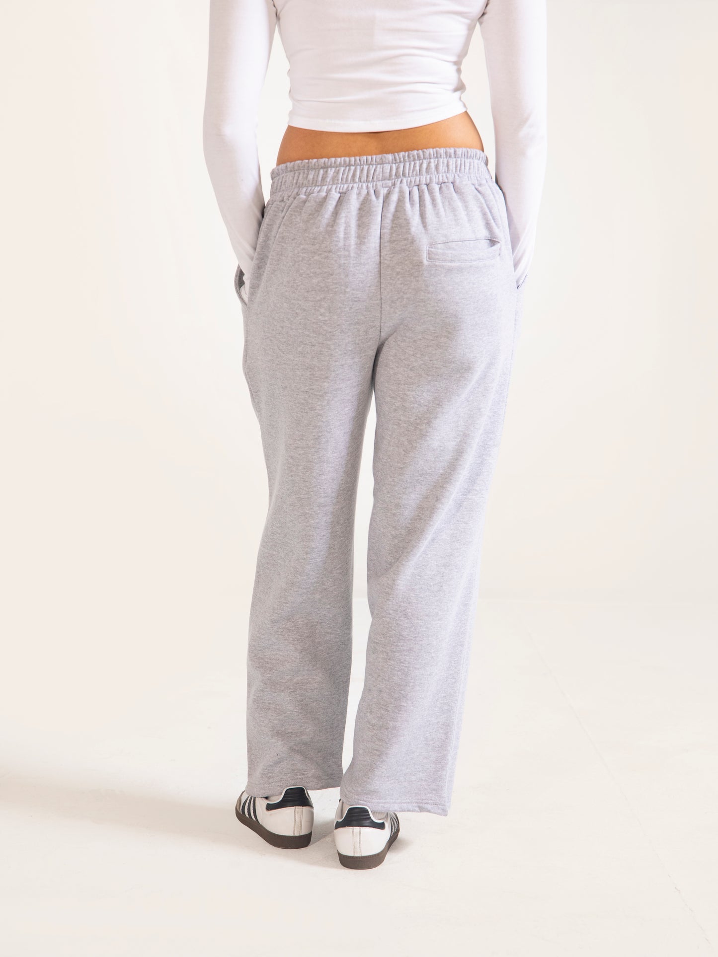 Unisex Heather Grey Oversized Trouser