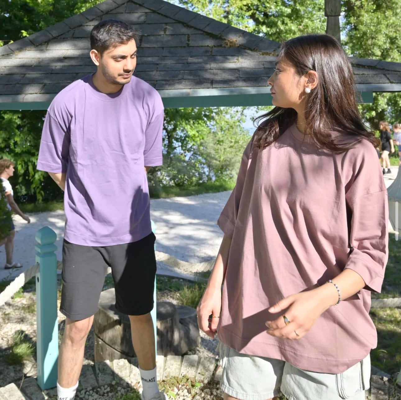 Purple Unisex Oversized T-shirt