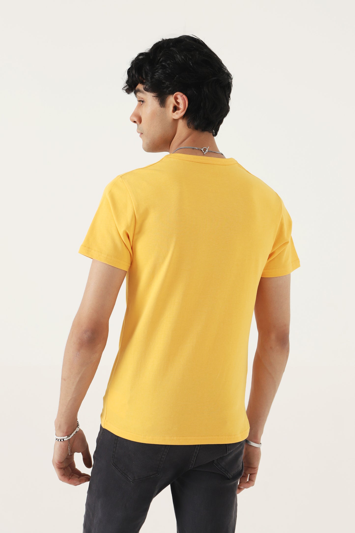 Vibrant Yellow Unisex Fit Cotton T-Shirt