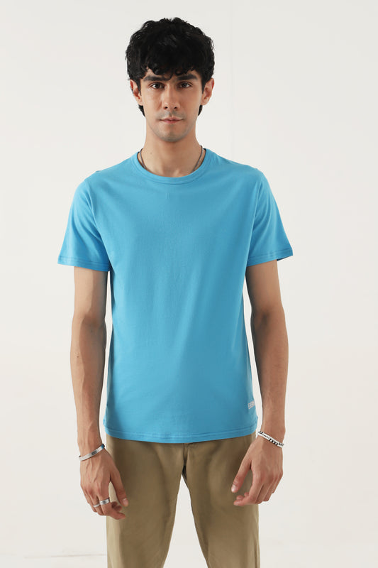 Curacao Blue Unisex Fit Cotton T-Shirt