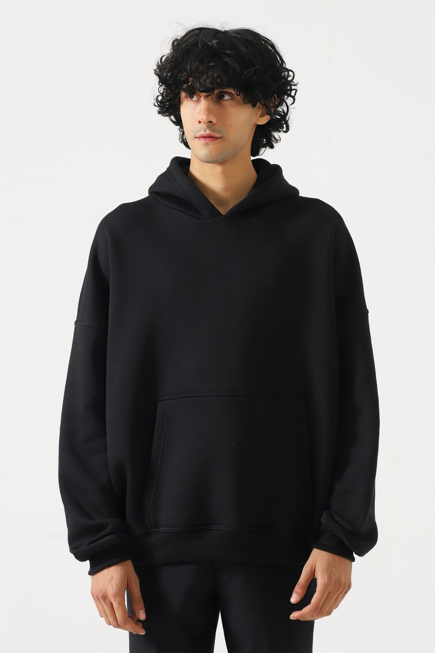 Unisex Black Oversized Hoodie