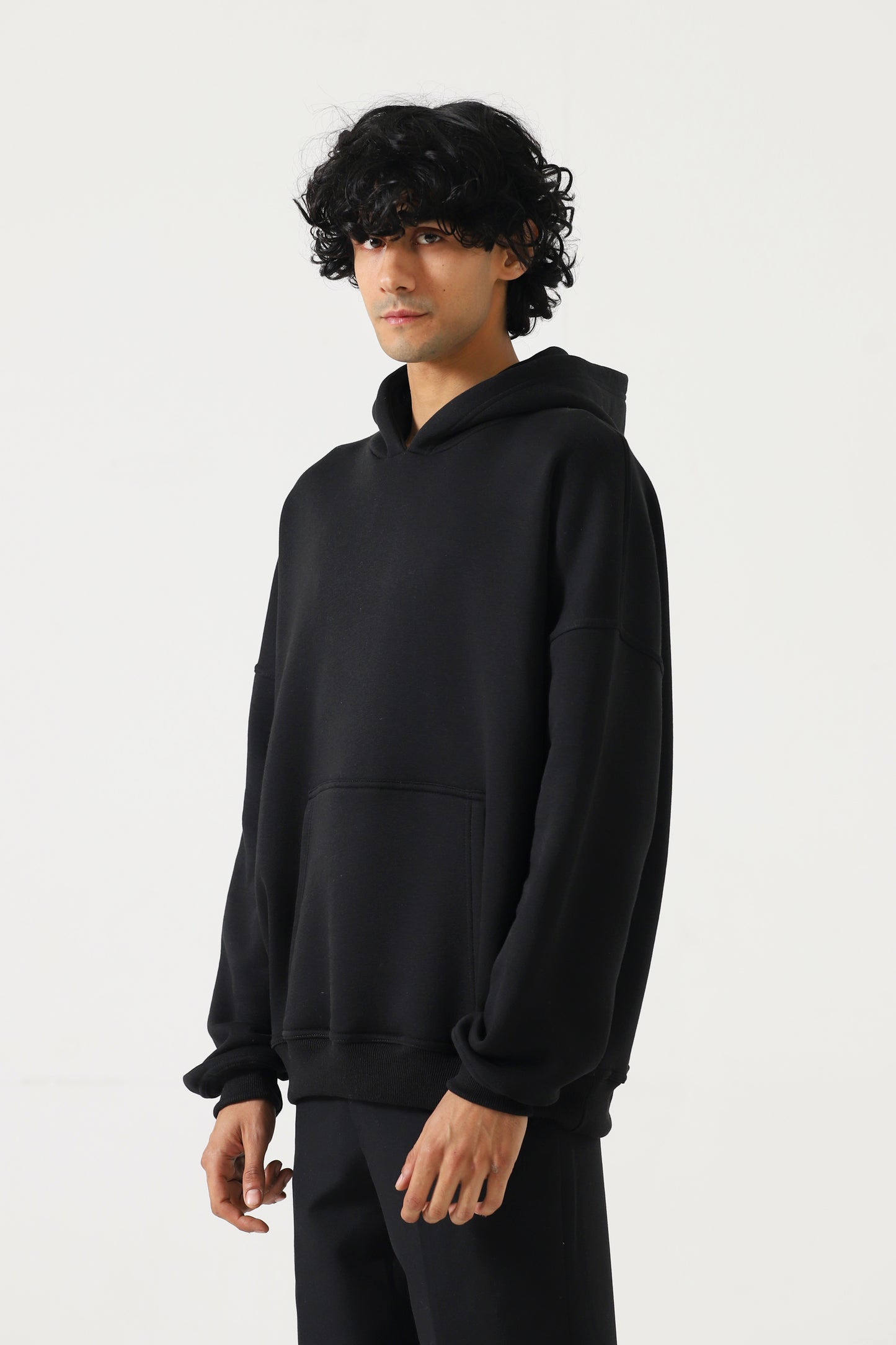 Unisex Black Oversized Hoodie