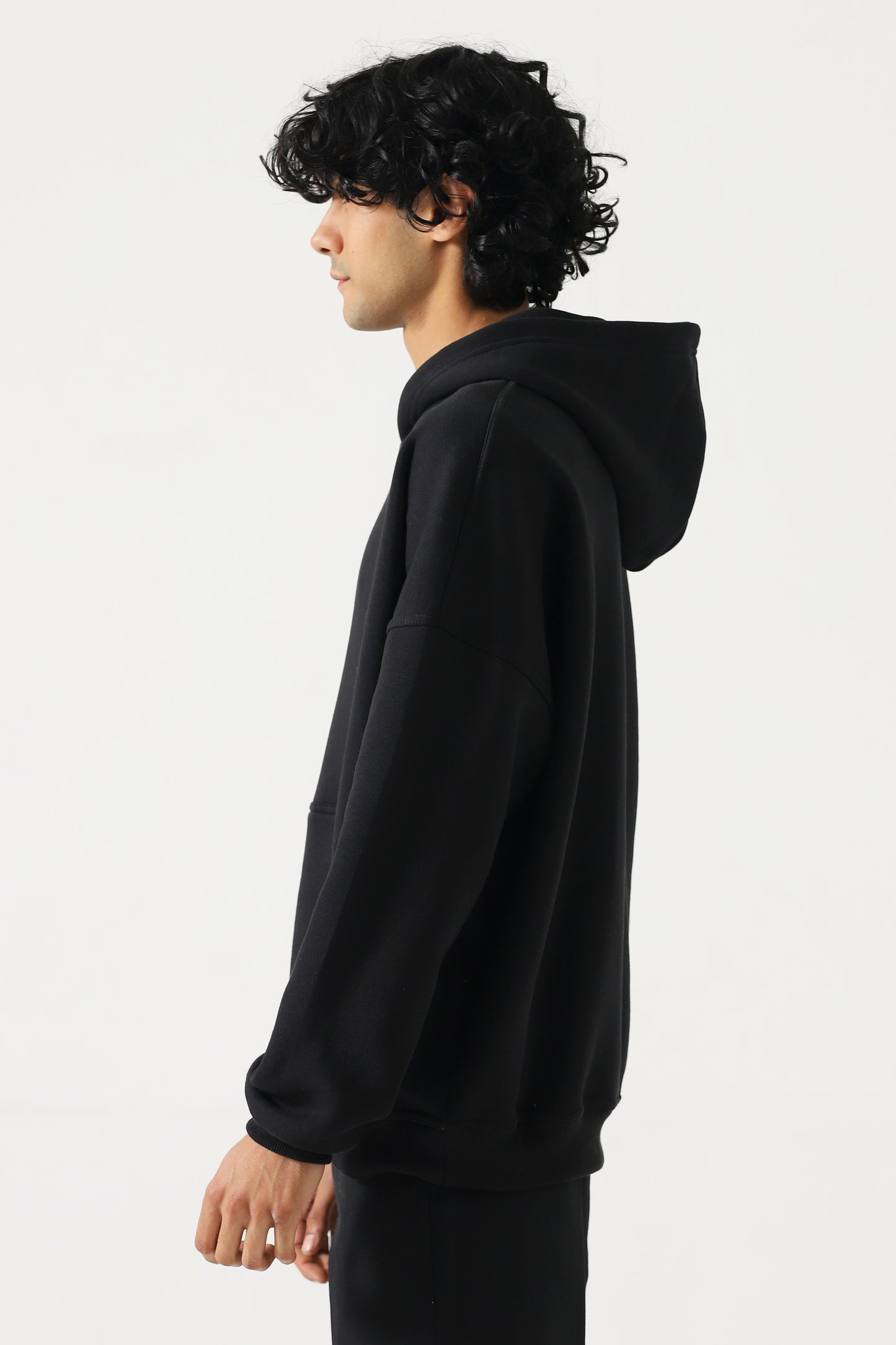 Unisex Black Oversized Hoodie