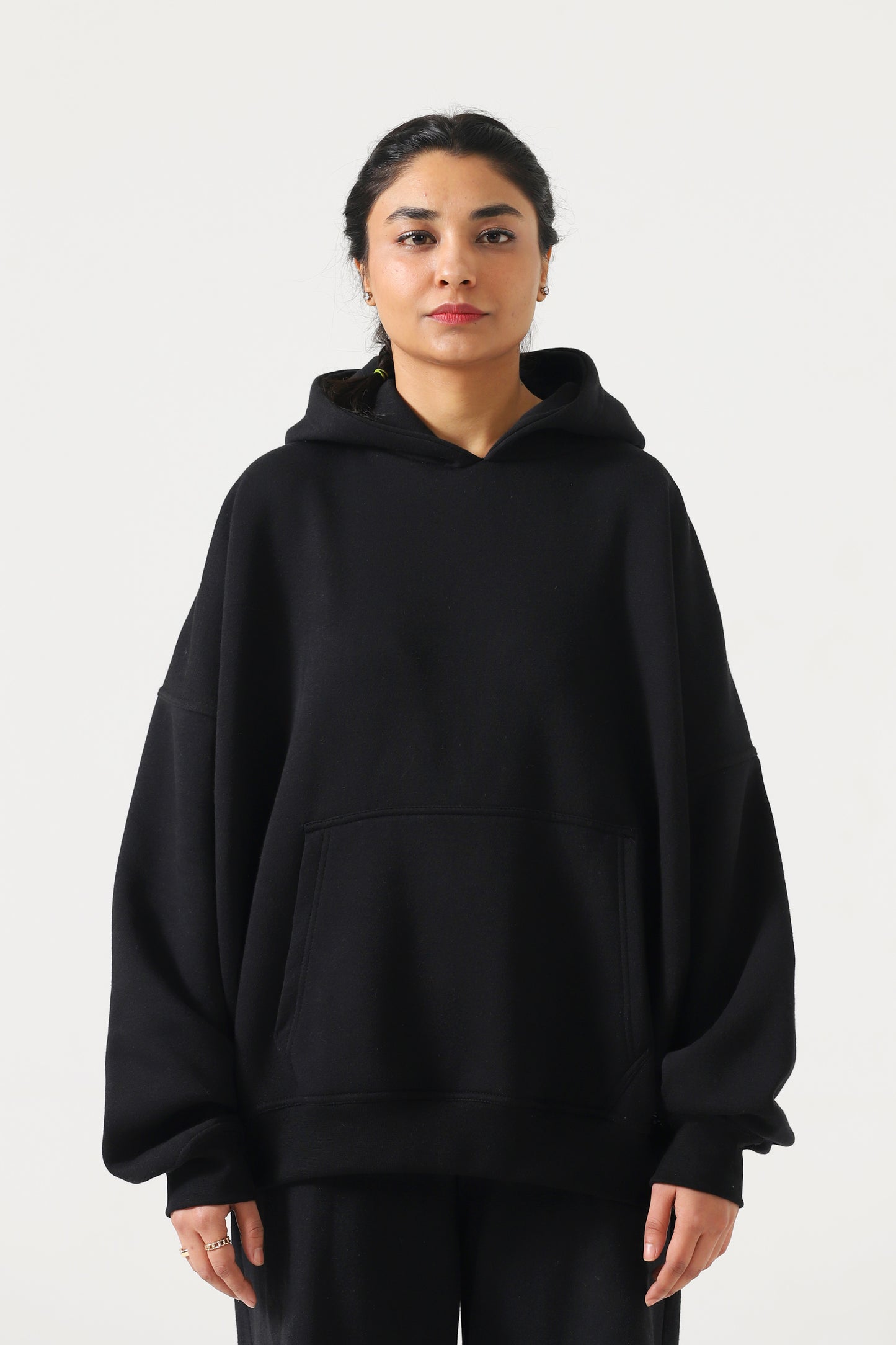 Unisex Black Oversized Hoodie