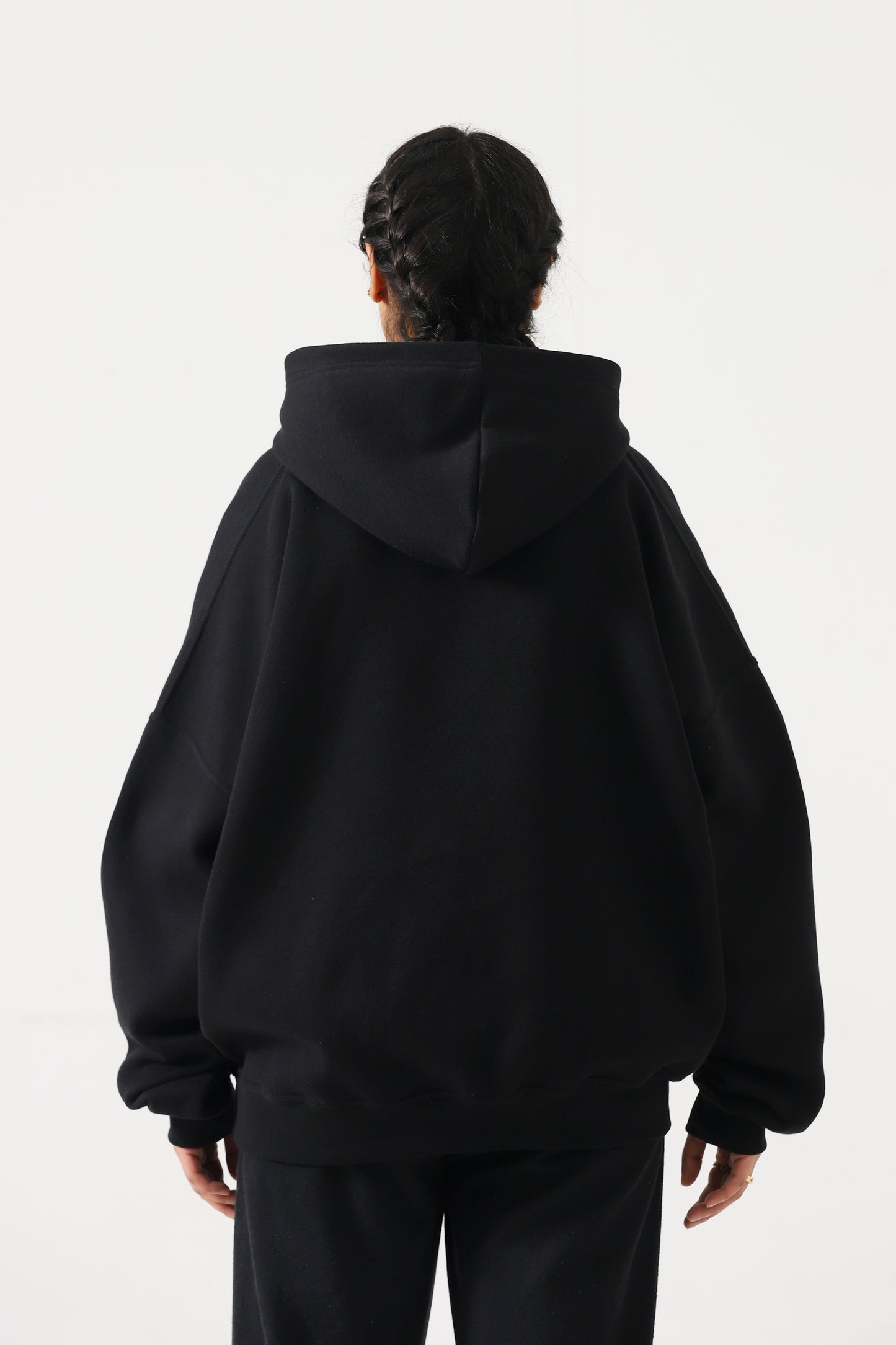 Unisex Black Oversized Hoodie