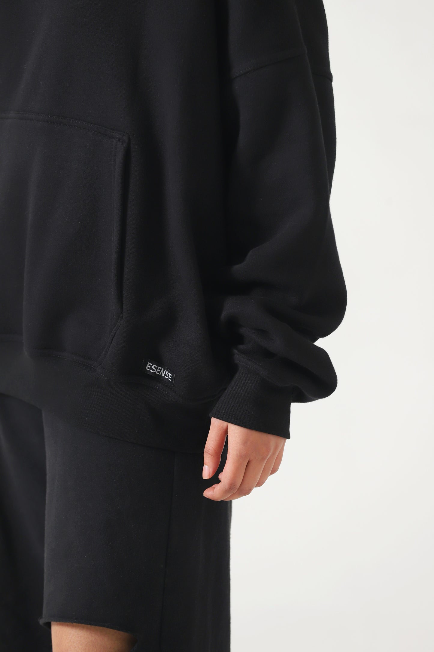 Unisex Black Oversized Hoodie