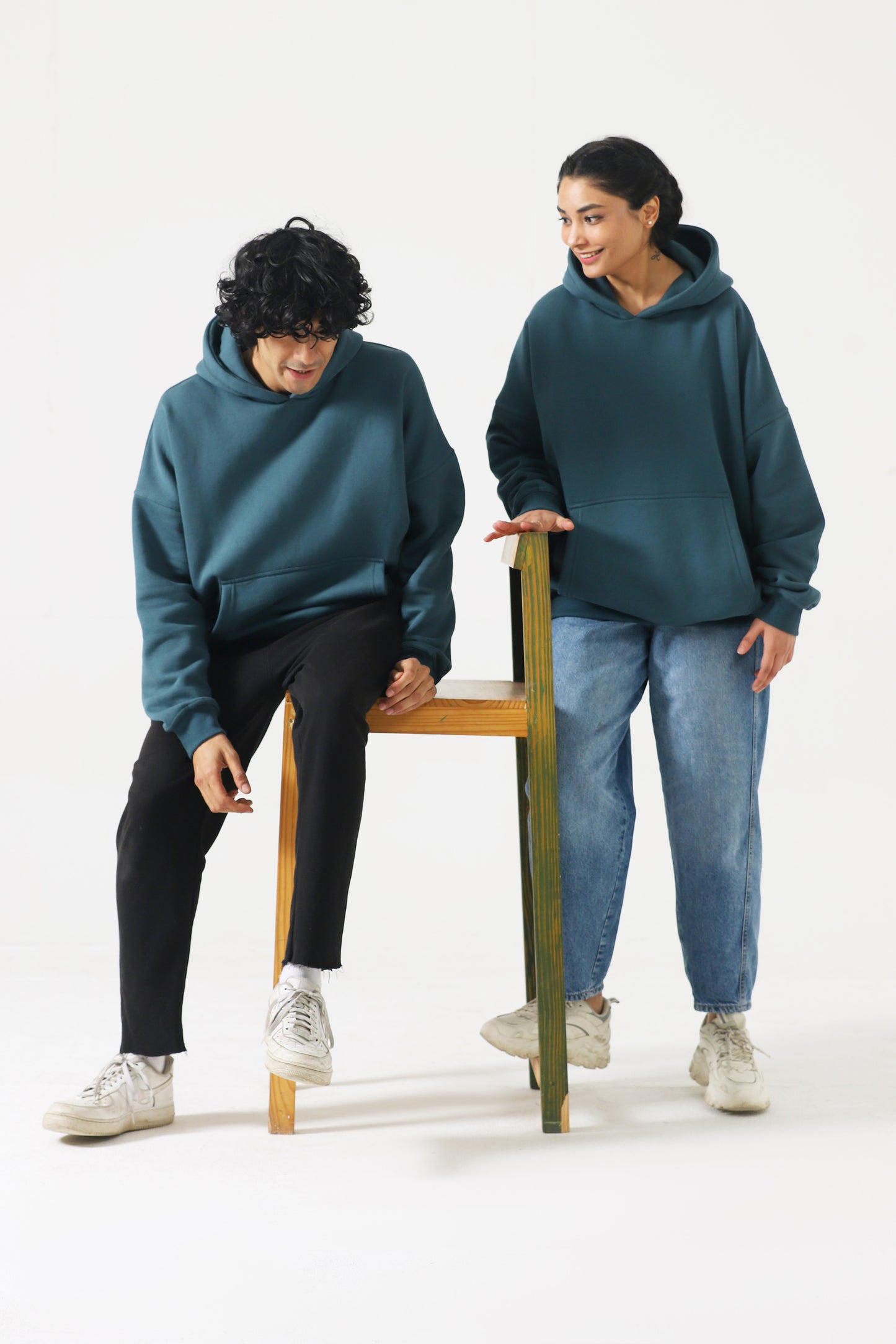 Unisex Proud Peacock Oversized Hoodie