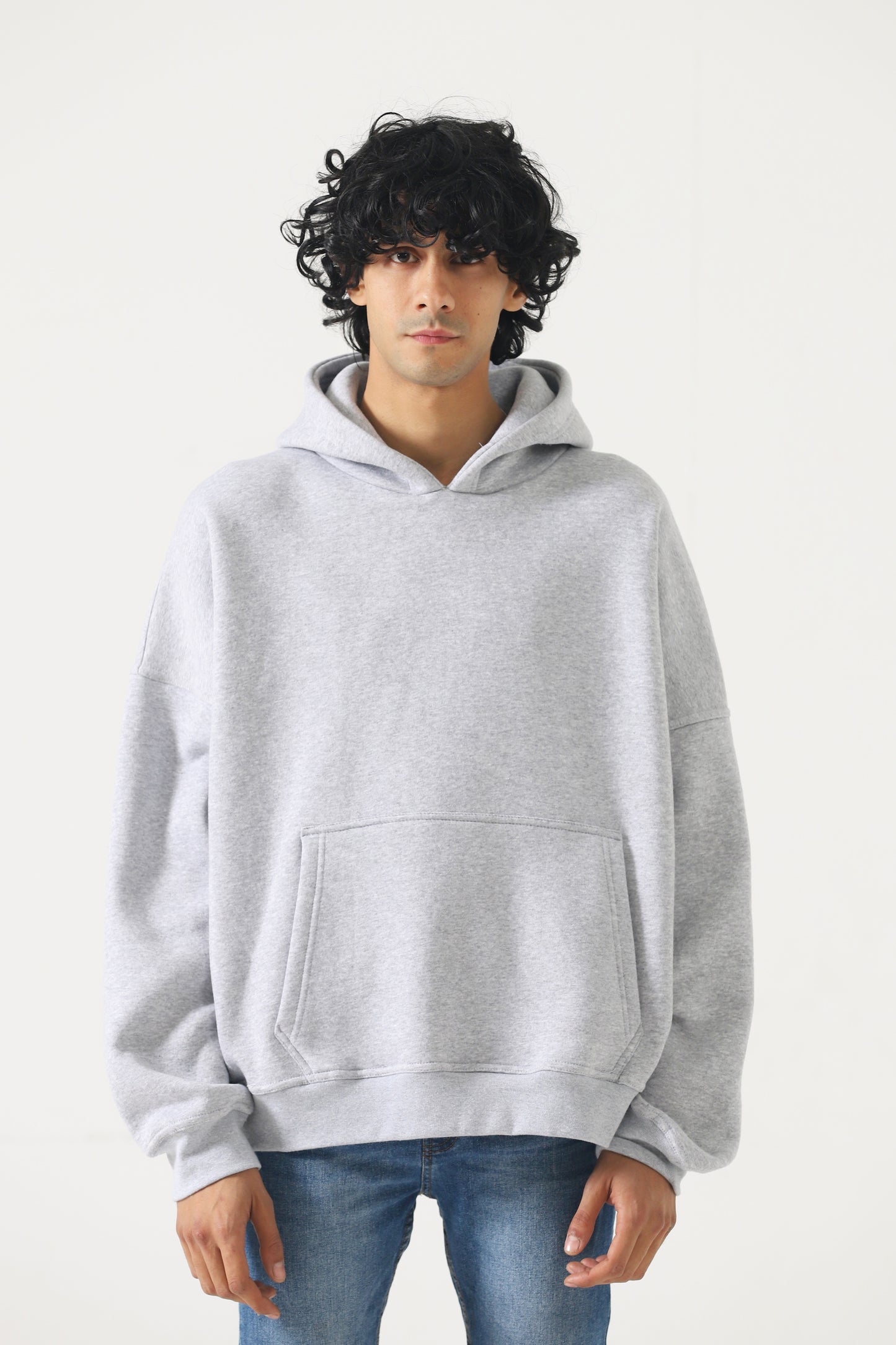 Unisex Heather Grey Oversized Hoodie