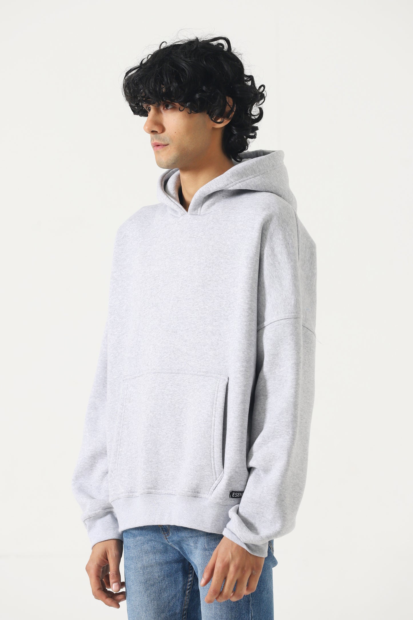 Unisex Heather Grey Oversized Hoodie