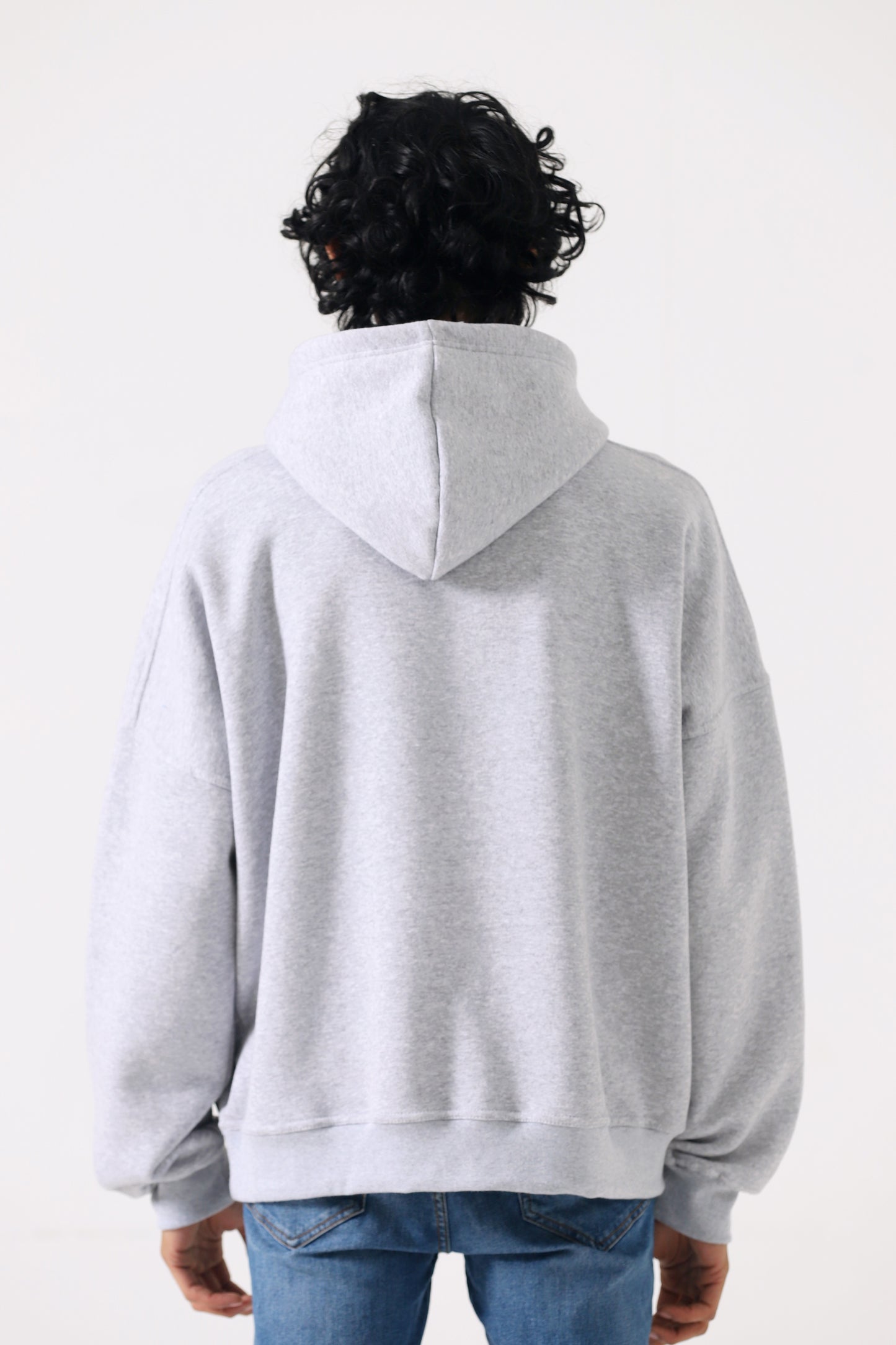 Unisex Heather Grey Oversized Hoodie