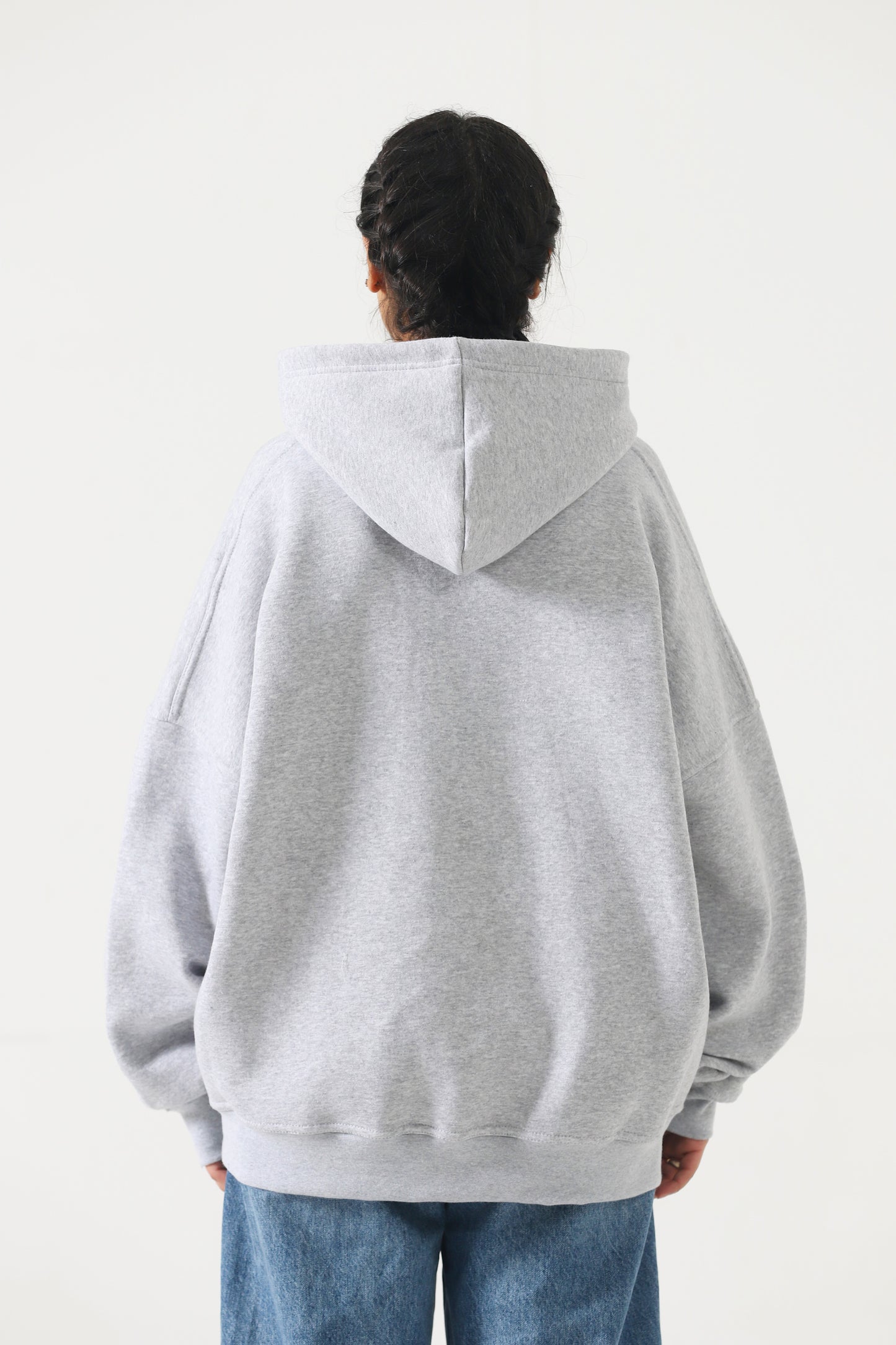 Unisex Heather Grey Oversized Hoodie